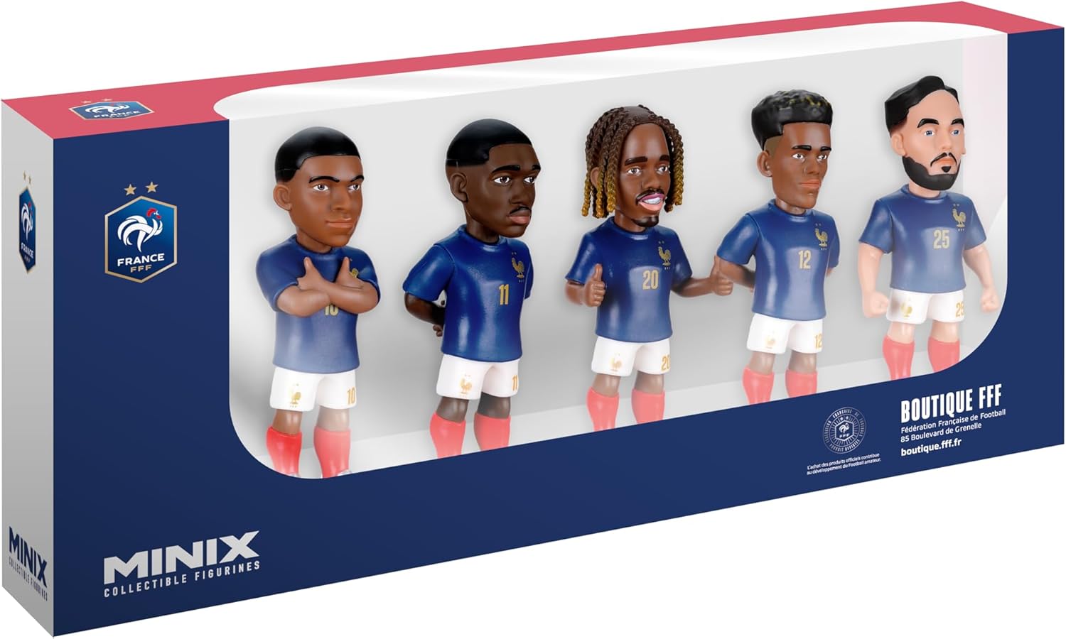 MINIX Football Stars World Cup France 5 Figure Collectible Set 7cm — view 2