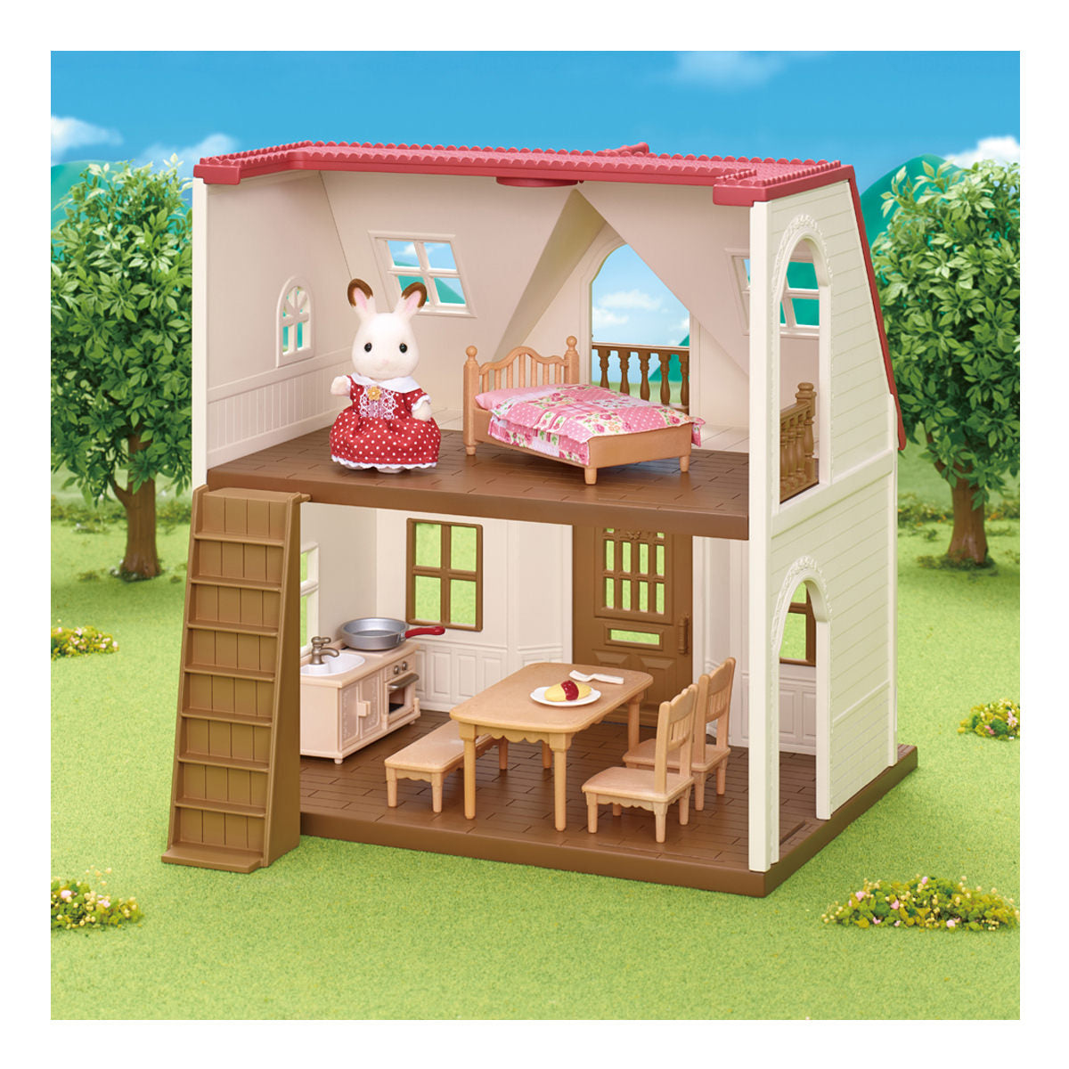 Sylvanian Families Red Roof Cosy Cottage Starter 5303 - Colorland Toys