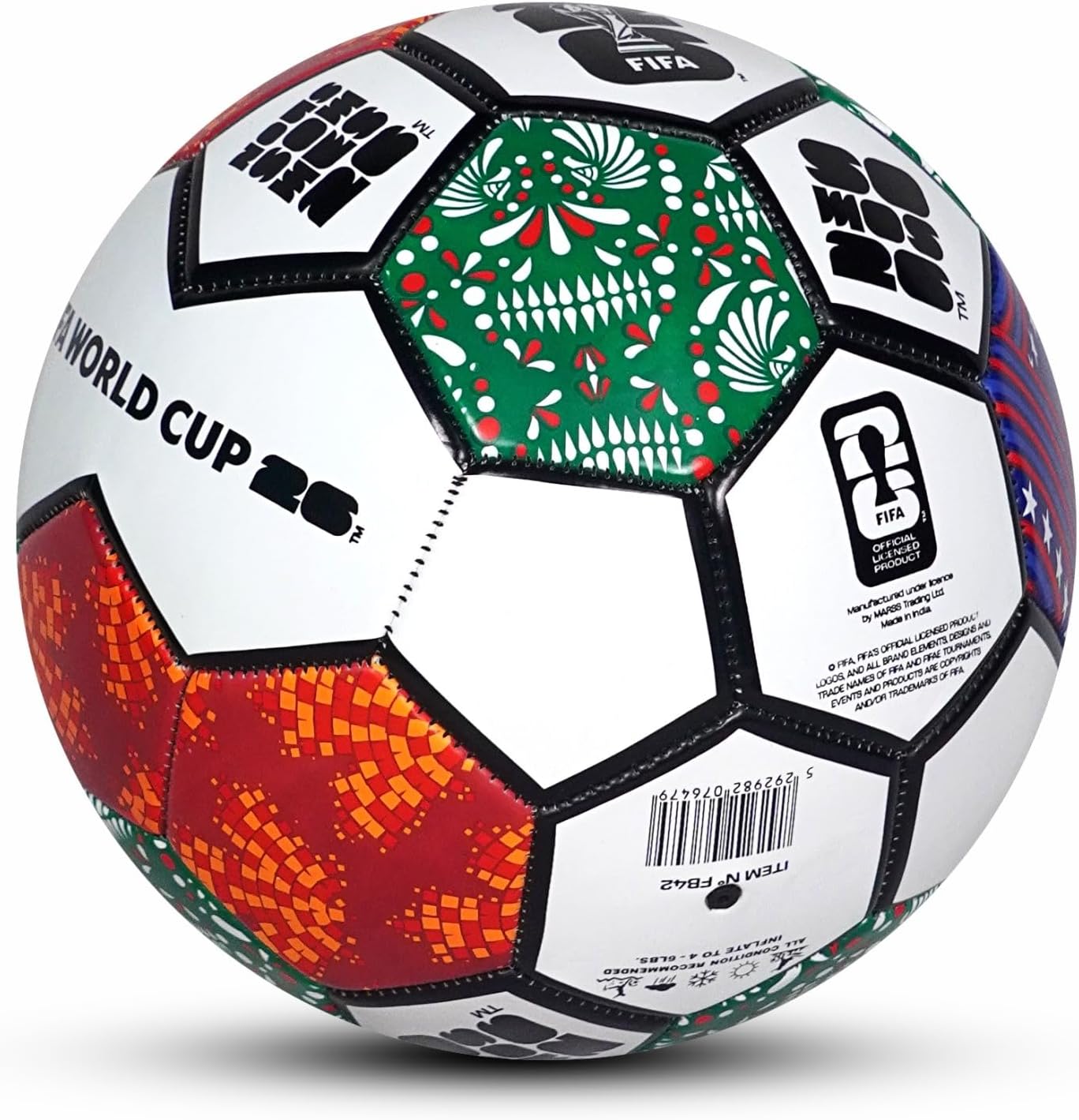 FIFA World Cup 2026 Official Size 5 Football – White Graphic — view 2
