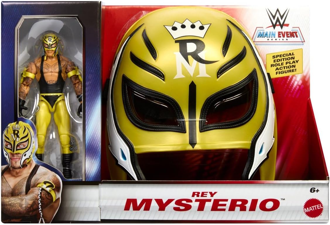 WWE Main Event Series Rey Mysterio Role Play Figure & Mask Set — view 2
