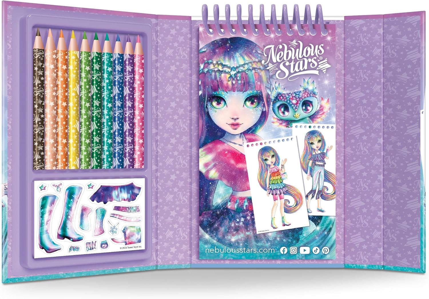 Nebulous Stars Designer-to-Go Portable Fashion Sketch Kit for Kids 7+ — view 2