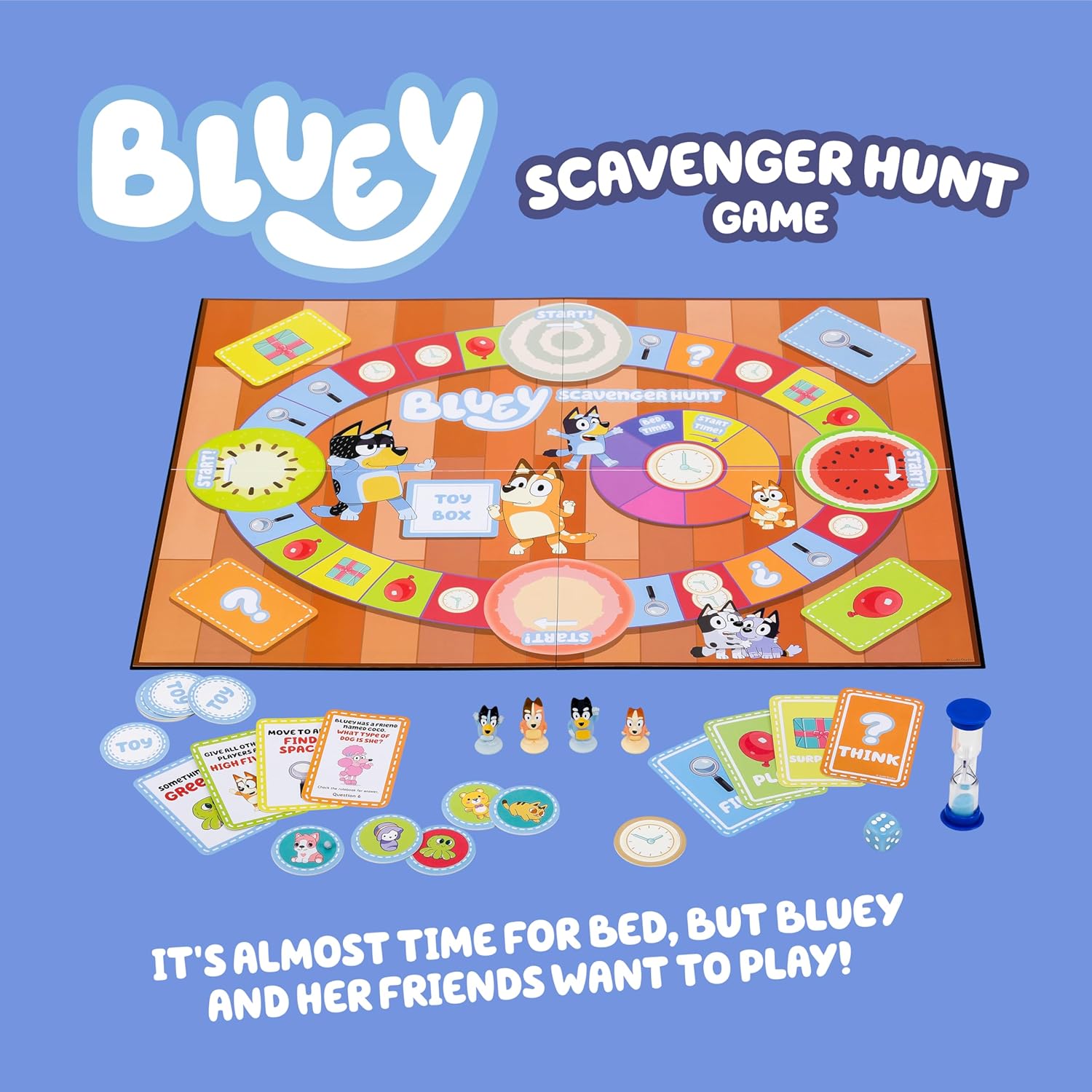 Bluey Scavenger Hunt Board Game — Family Fun with Activities & Questions — view 2