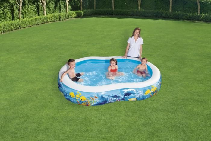 Bestway Sea Creatures-Printed Swimming Pool 2.62mx1.57mx46cm 54118 - Colorland Toys