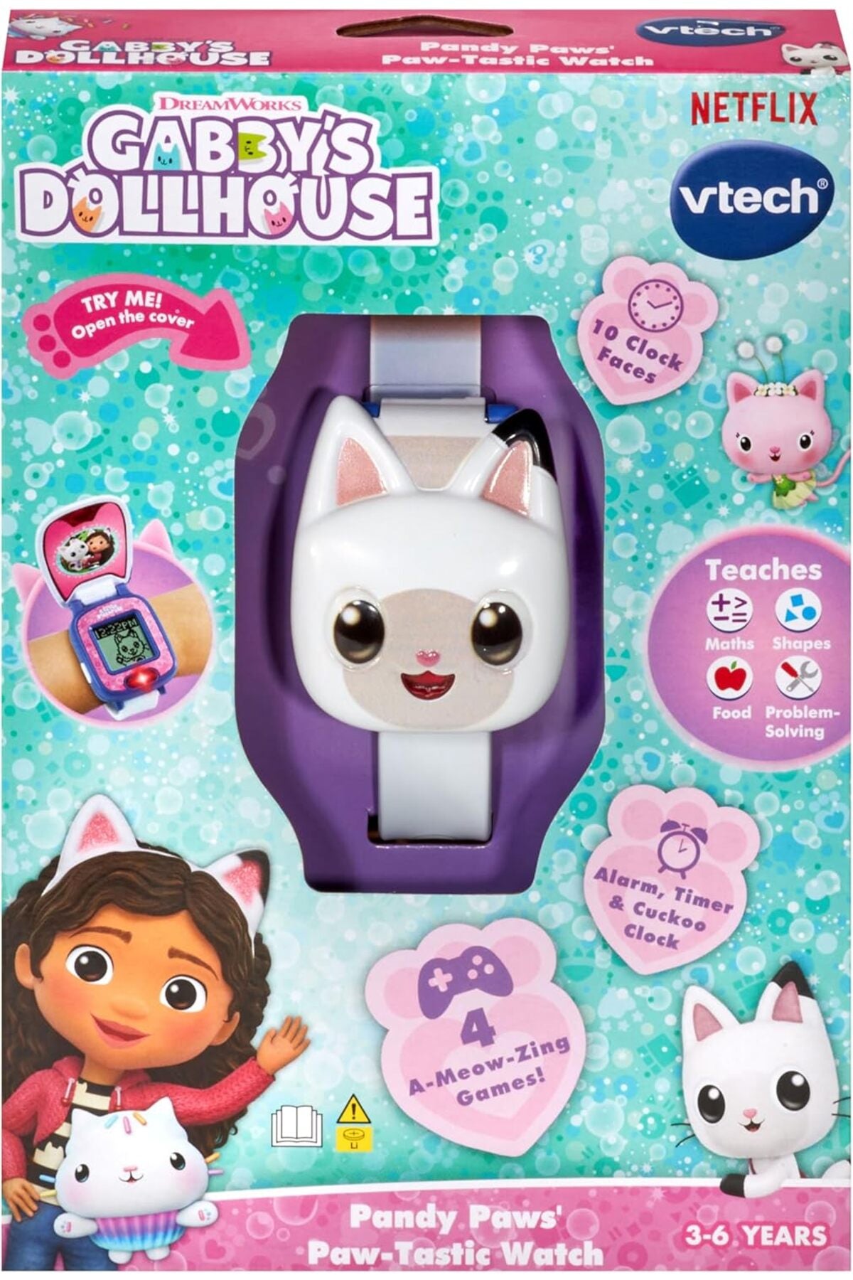 Vtech- Gabby's Dollhouse Pandy Paws' Paw-Tastic Watch — view 2