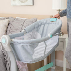 Summer Infant By Your Bed Sleeper and Teal Stripe Grey - Colorland Toys
