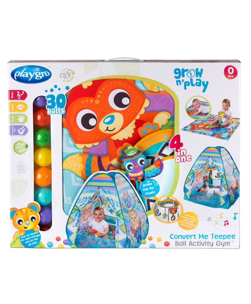Playgro Convert Me Teepee Tippee Ball Activity Gym PG0187626 - Colorland Toys