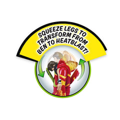 Ben10 Ben-to-Heatblast Transforming Action Figure 76690E - Colorland Toys