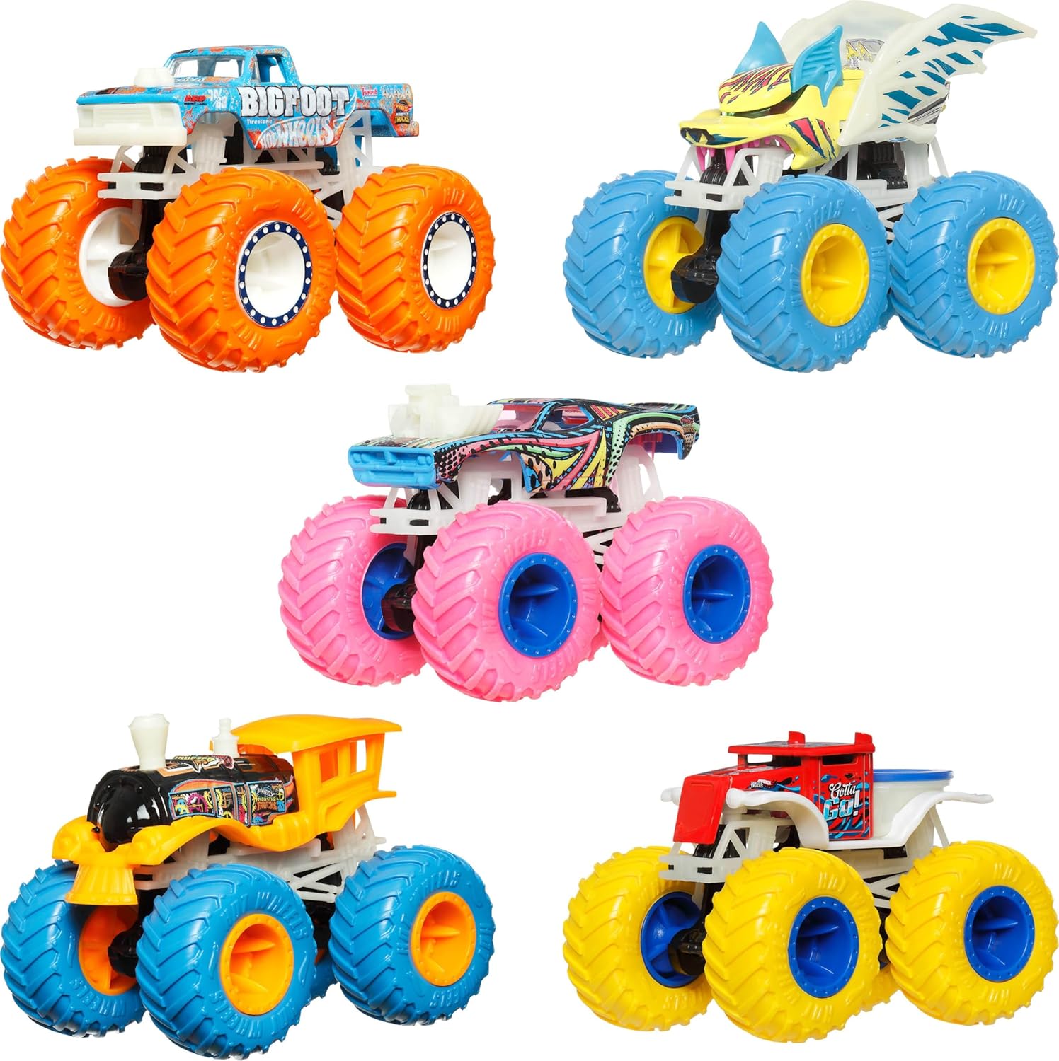 Hot Wheels Monster Trucks Die-Cast Glow-in-the-Dark 1:64 Scale Truck — view 2