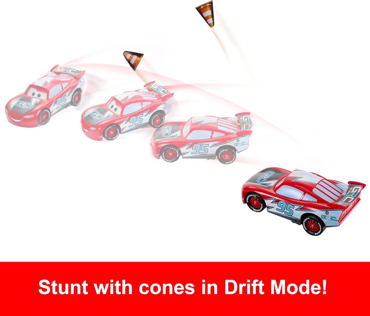 Disney Pixar Cars Lightning McQueen Drift & Race Toy Car Set — view 2