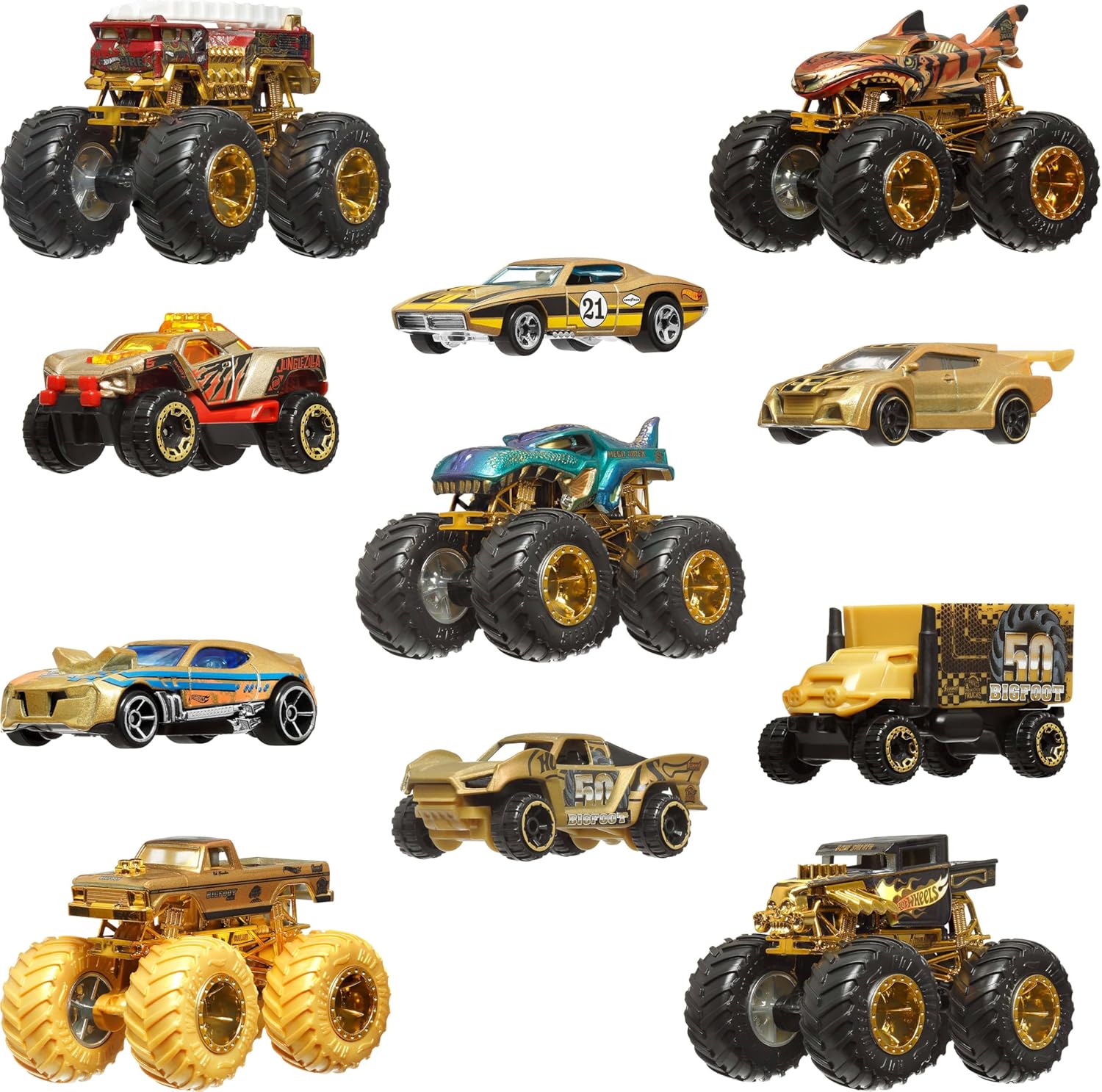 Hot Wheels Monster Trucks JDW07 Trophy Champions Collection Toy — view 2