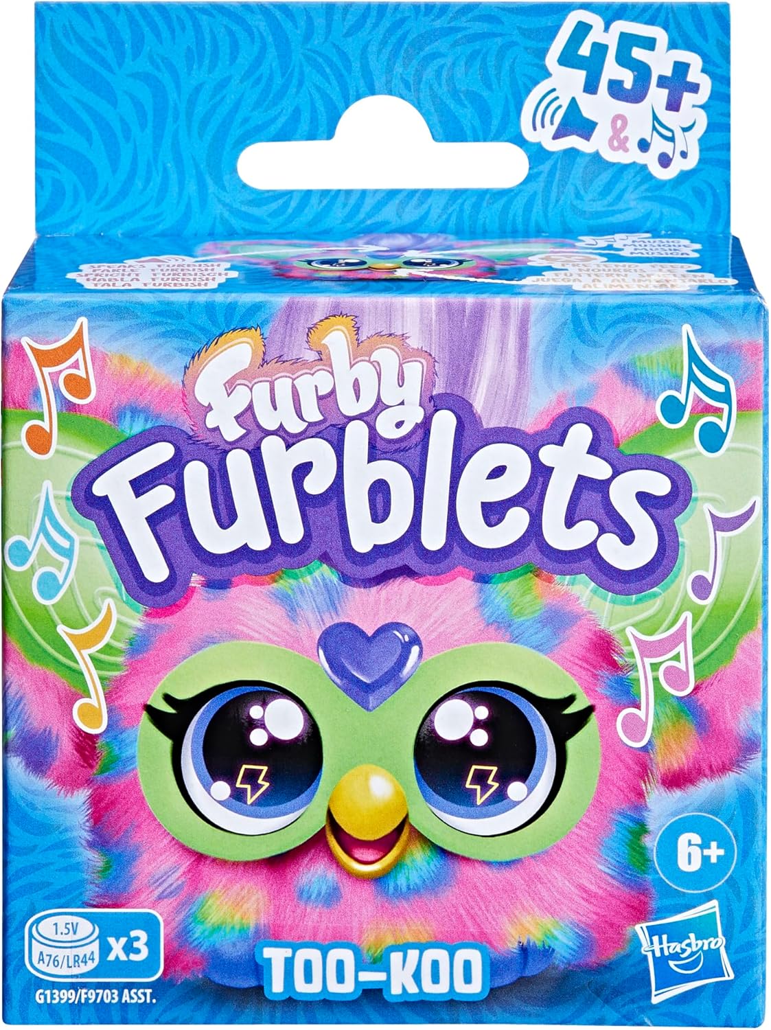 Furby Furblets Too-Koo Mini Friend Electronic Plush Toy, Multicolor — view 2