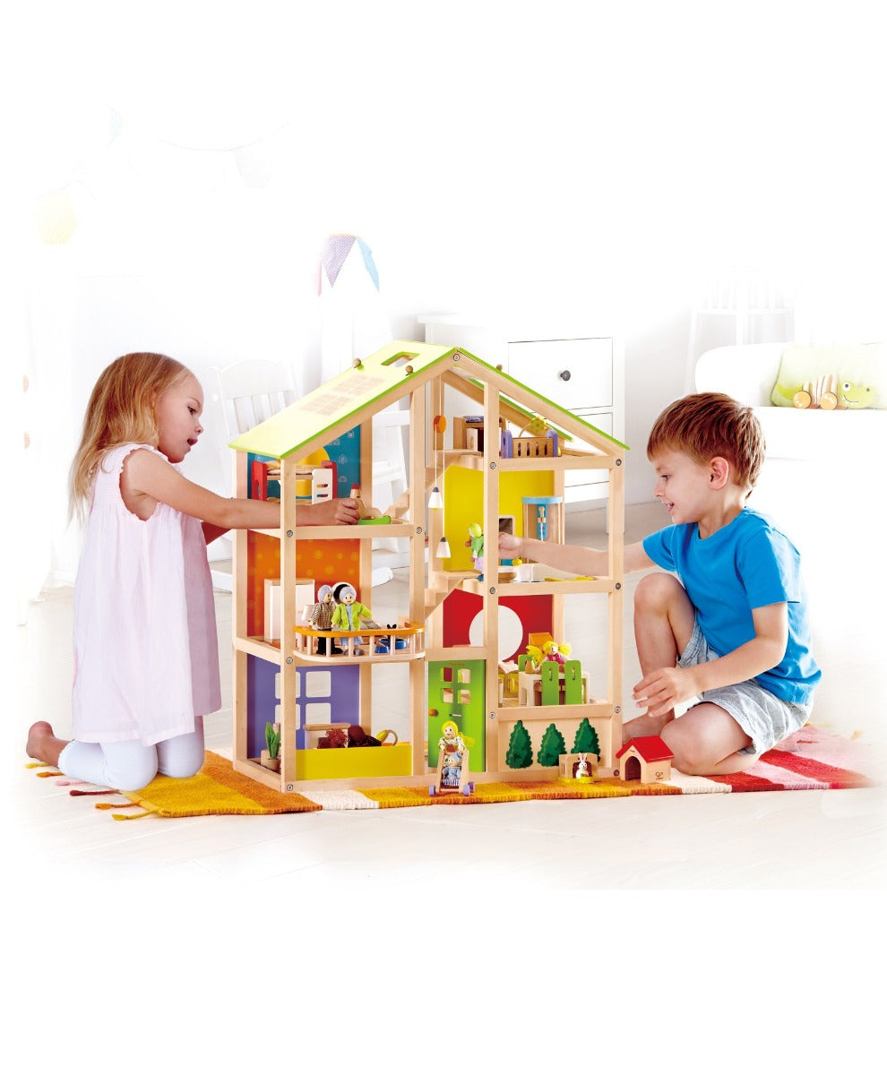 Hape All Season House-Unfurnished E3400 - Colorland Toys