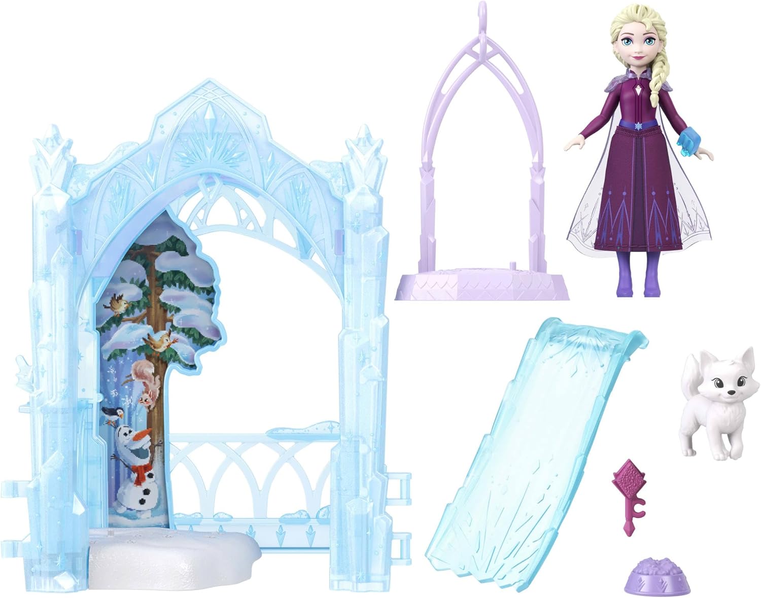 Mattel Disney Frozen Elsa's ICY Animal Hideaway Playset — view 2