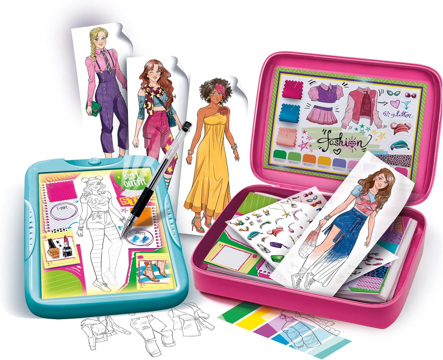 Clementoni IDEA Colors & Crafts Fashion Designer Creative Kit for Kids 6+ — view 2