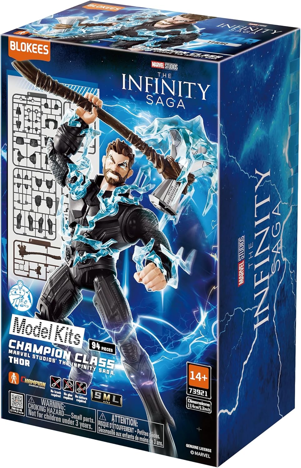 BLOKEES Marvel Infinity Saga Thor Articulated Model Kit (14+) — view 2