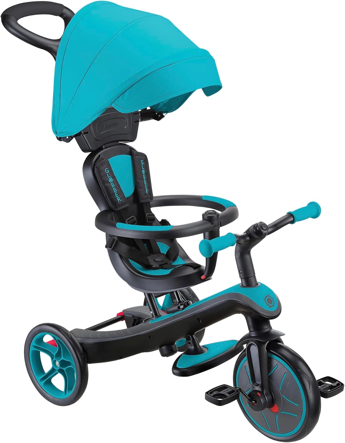 GLOBBER Explorer Trike 4-in-1 Pro Turquoise – Tricycle & Balance Bike — view 2