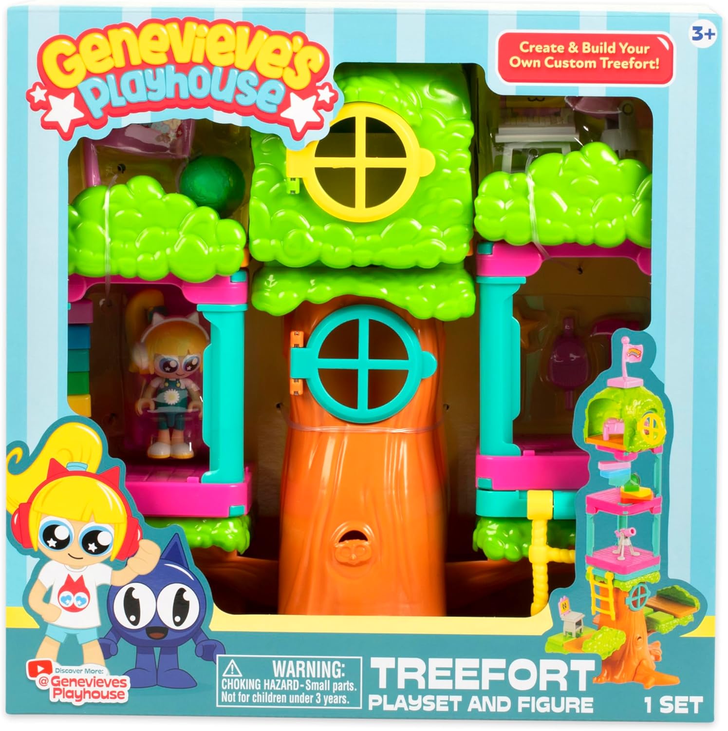 Genevieve's Playhouse Treefort Interactive Modular Playset, 26 Pieces — view 2