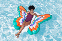 6'4" x 69" Boho Butterfly Pool Float by Bestway — view 2