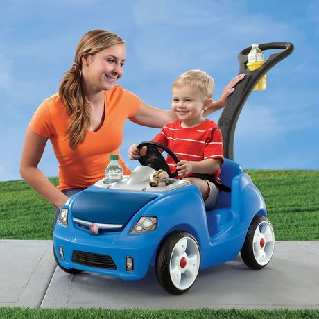 Step2 Whisper Ride II Kids Blue Ride On Push Car 823000 - Colorland Toys