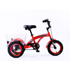 Bronco Three Wheel Bicycle with Basket 12 inch Red CL-2200 - Colorland Toys