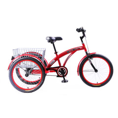 Classic Tricycle 20 Basket Red CL-2800 - Colorland Toys