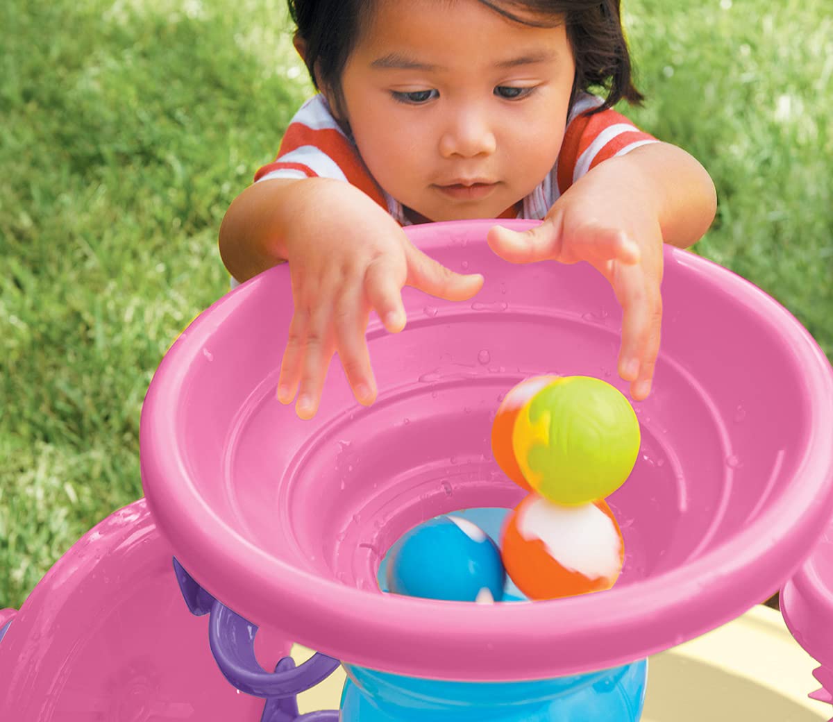 Little Tikes Spiralin' Seas Pink Water Table — Outdoor Sand & Water Play — view 3