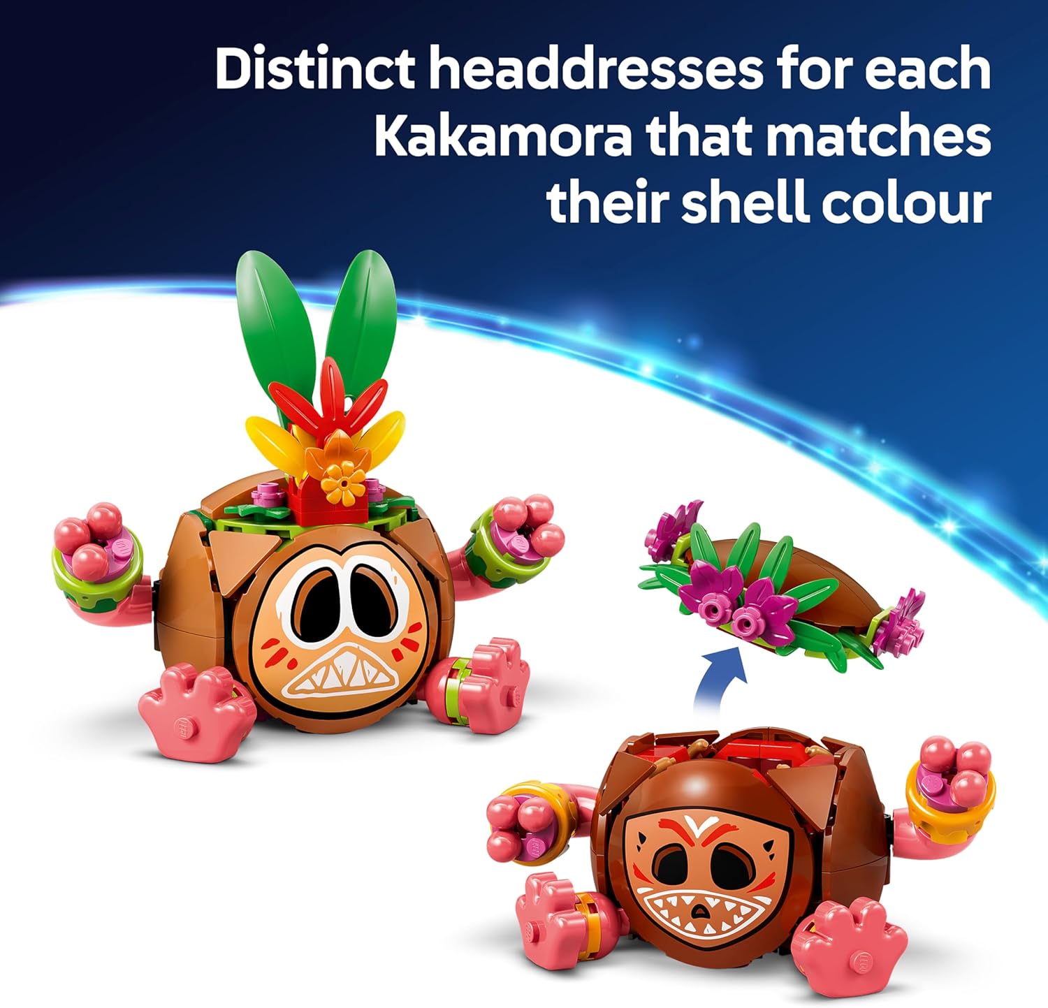 LEGO Disney Moana Kakamora Toy with Flowerpot Figures (43293) — view 3