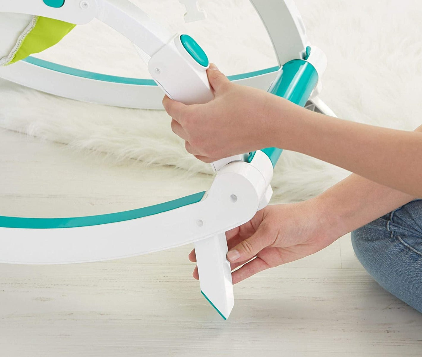 Fisher-Price Rainforest Friends Newborn To Toddler Portable Rocker CMR10 - Colorland Toys