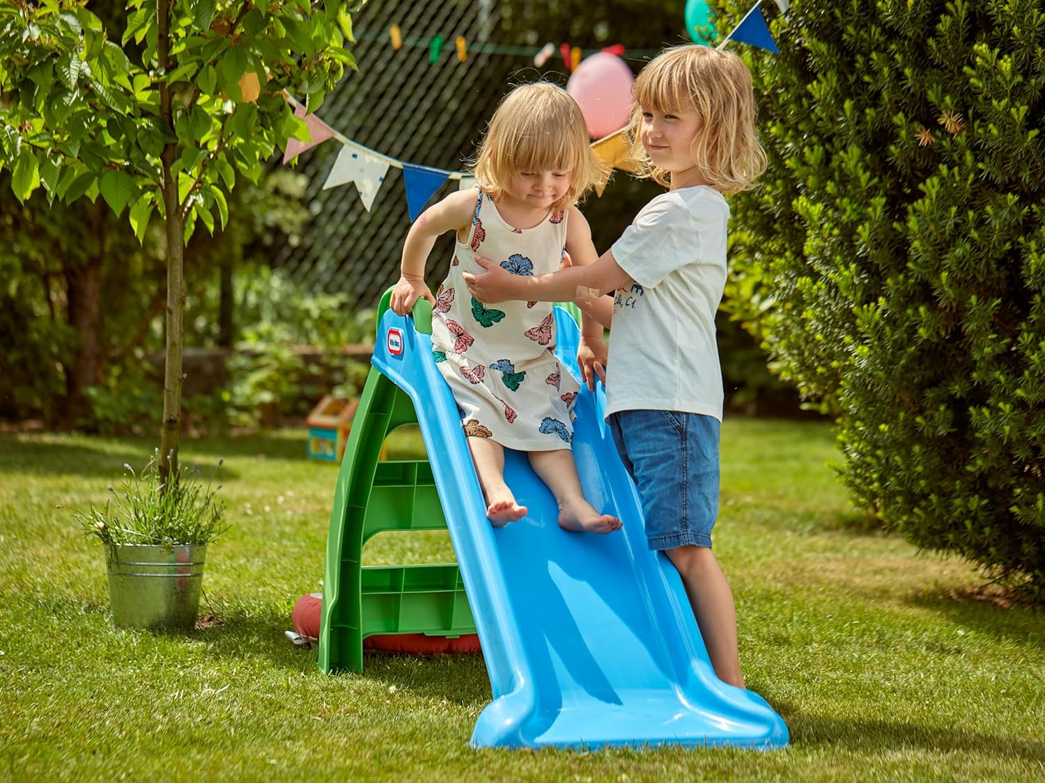 Little Tikes First Slide Green/Blue for Toddlers – Stable & Fun Design — view 3