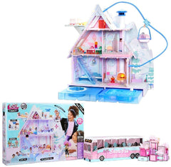 LOL Surprise Winter Disco Chalet Doll House with 95+ Surprises 562207 - Colorland Toys
