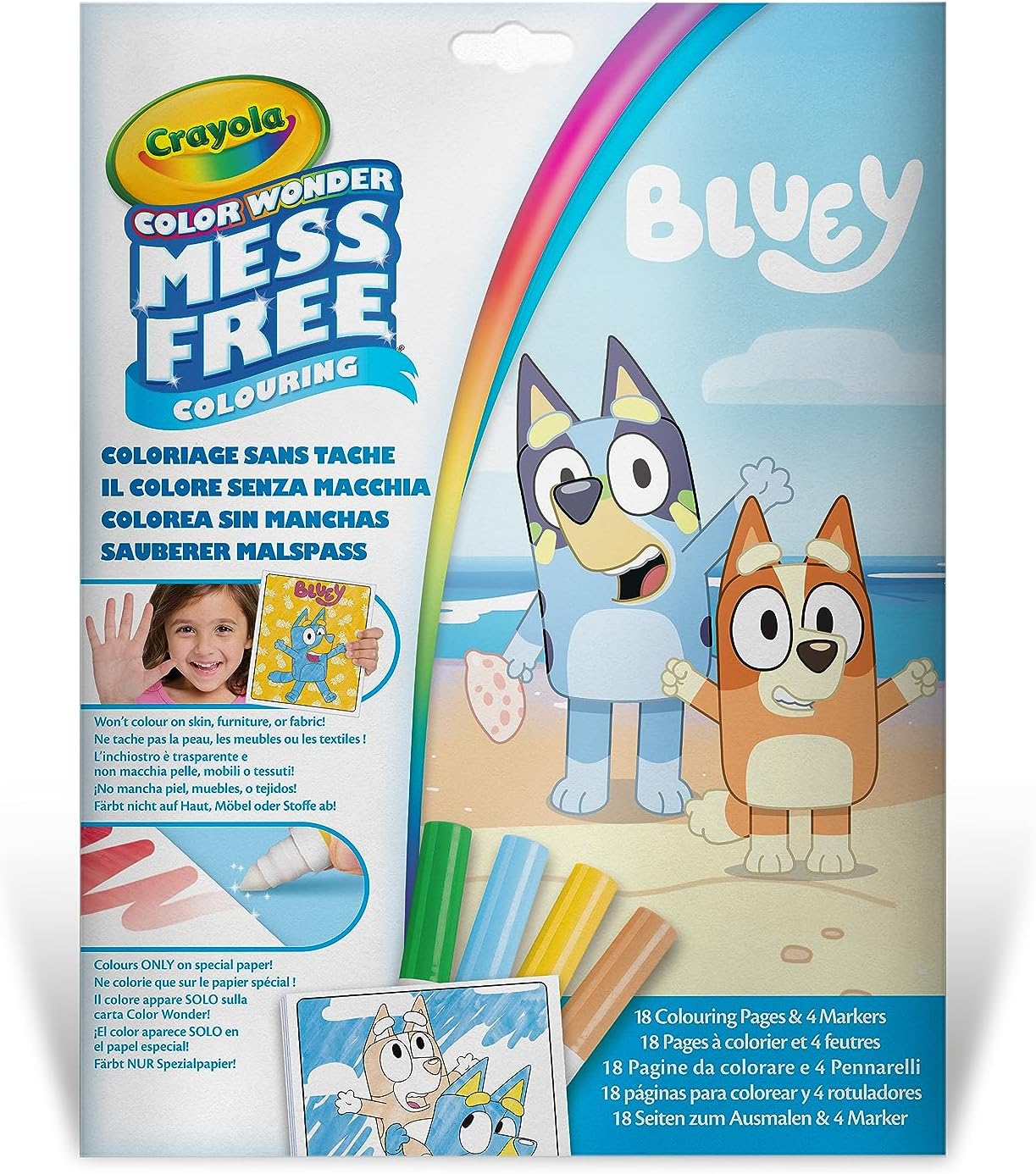 Crayola Color Wonder Set Bluey, foldelope, 4 Mini BL markers CY75-4610G — view 3