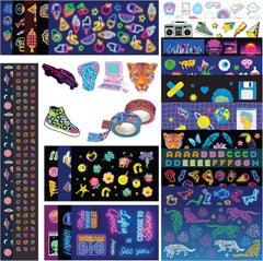 Kaleidoscope Sticker Bomb Studio Neon – 600+ Neon Stickers for Kids 8-12 — view 3