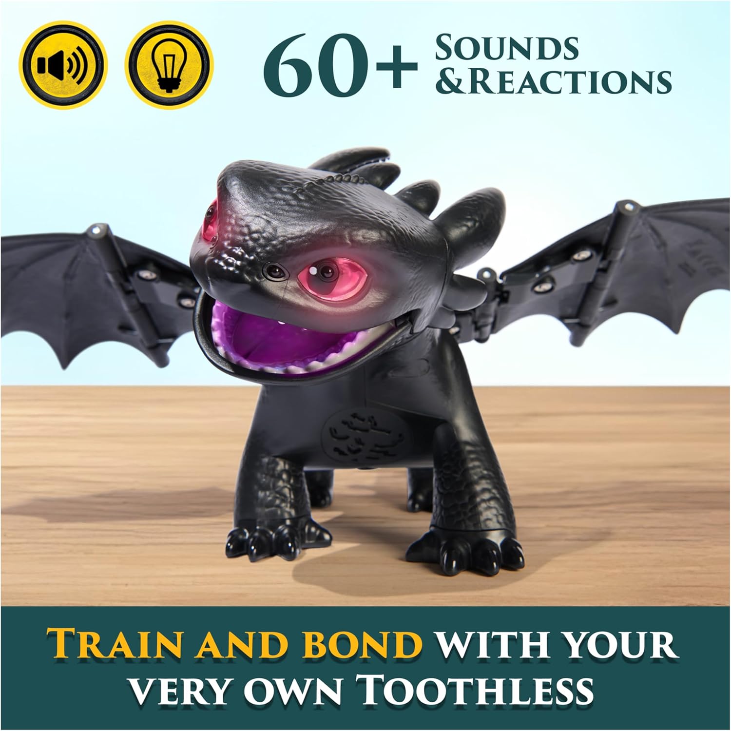 DreamWorks Dragons Tame & Train Interactive Toothless Toy — view 3