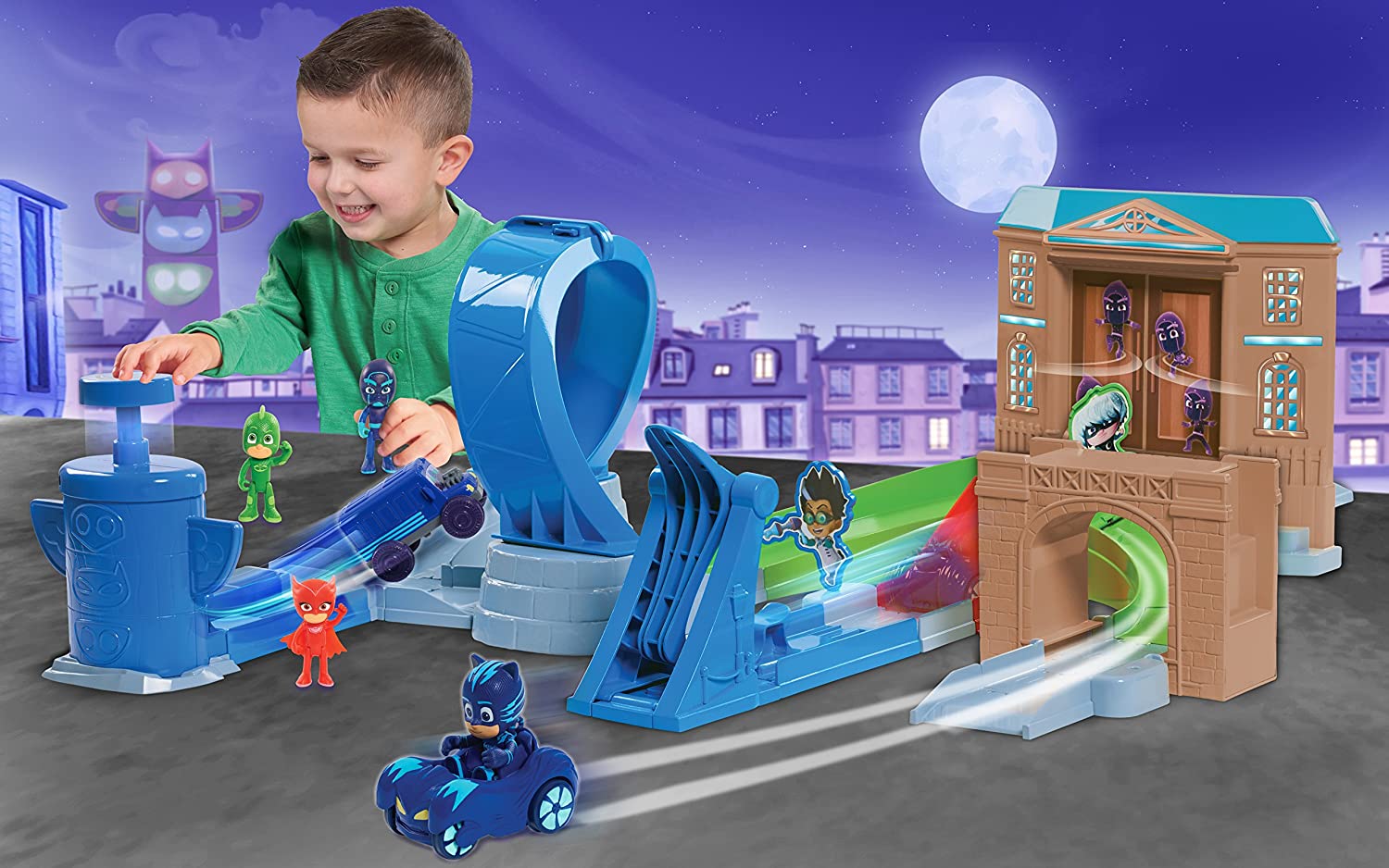 Disney Junior PJ Masks Rival Racers Track Playset 24760 - Colorland Toys
