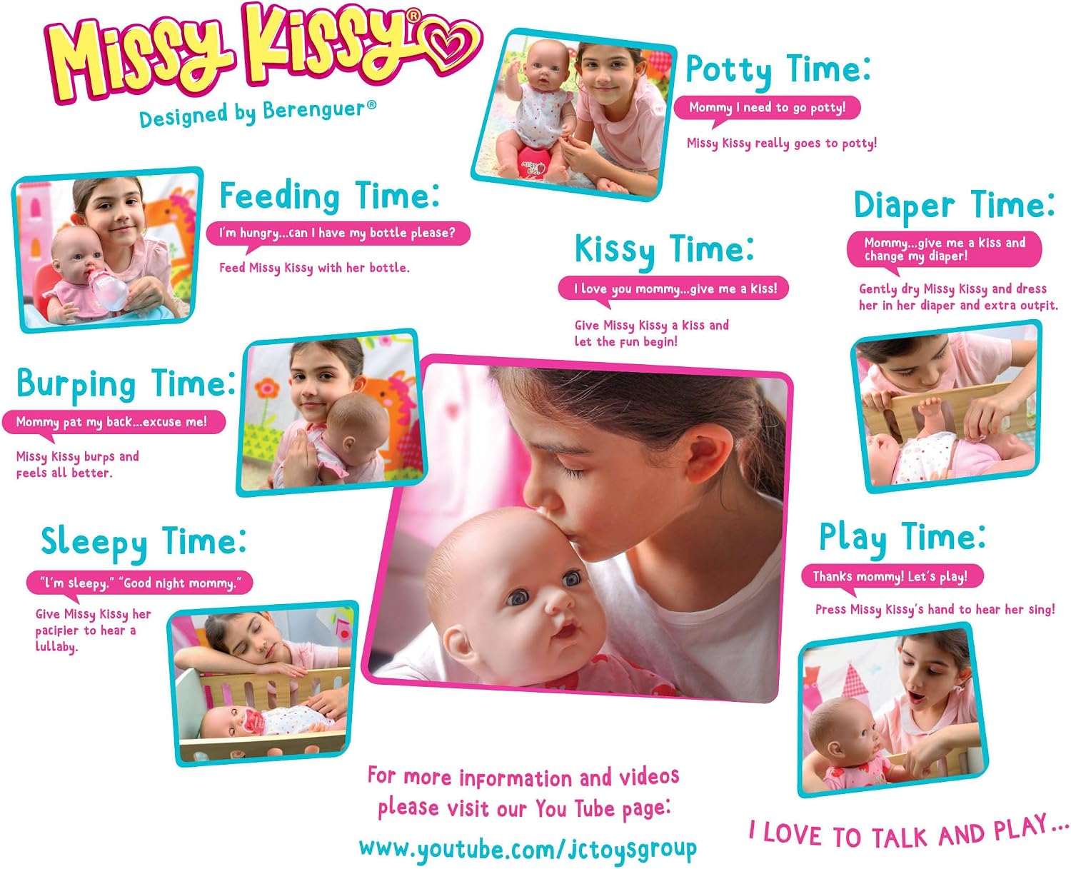 JC Toys Missy Kissy Talking Doll Gift Set 15-Inch 27011 — view 3