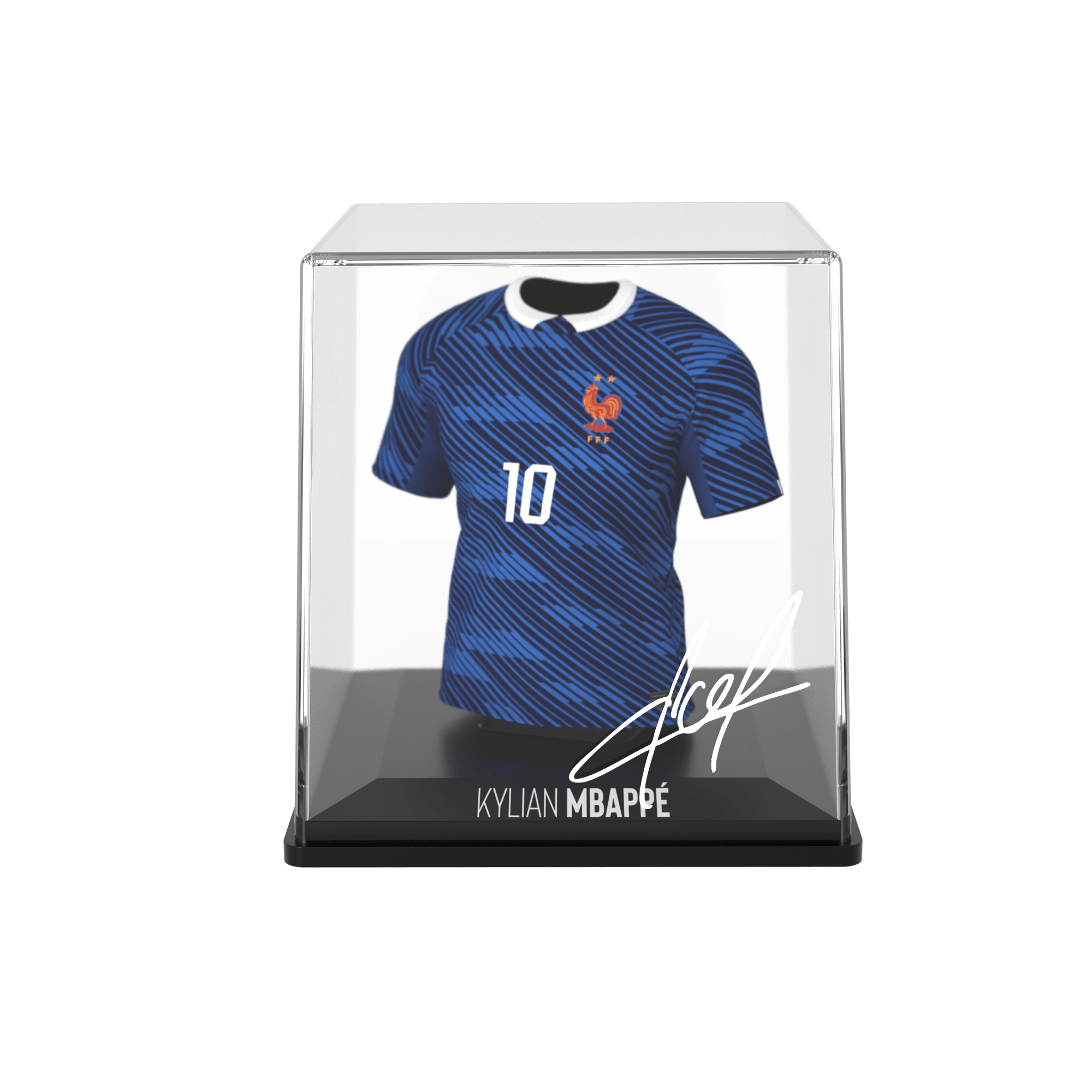 Kylian Mbappé Official FFF Collectible Mini Jersey – 2026 Home Kit — view 3