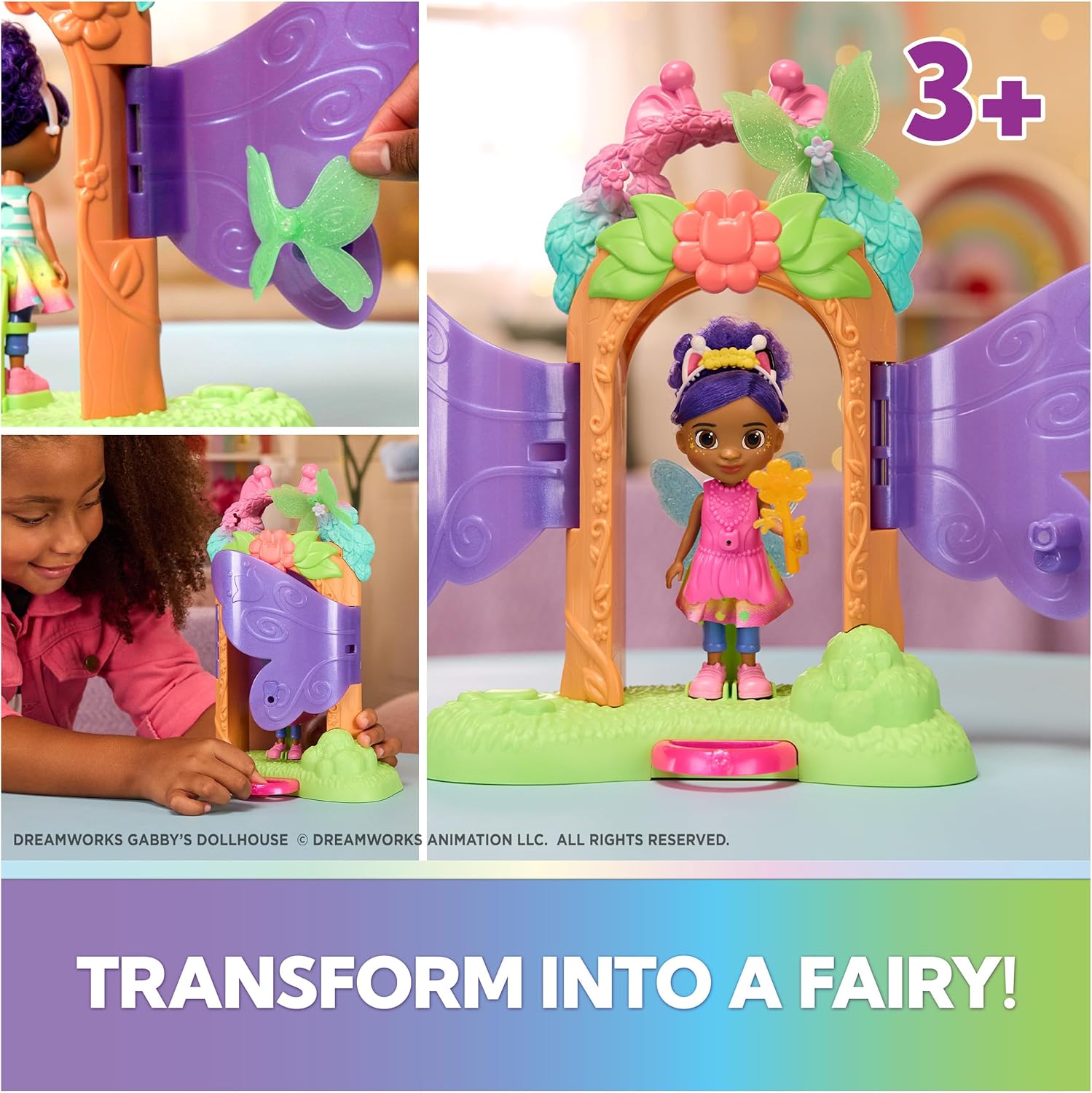 Gabby Dollhouse Fairylandia Magic Reveal Playset with Gabby Doll — view 3