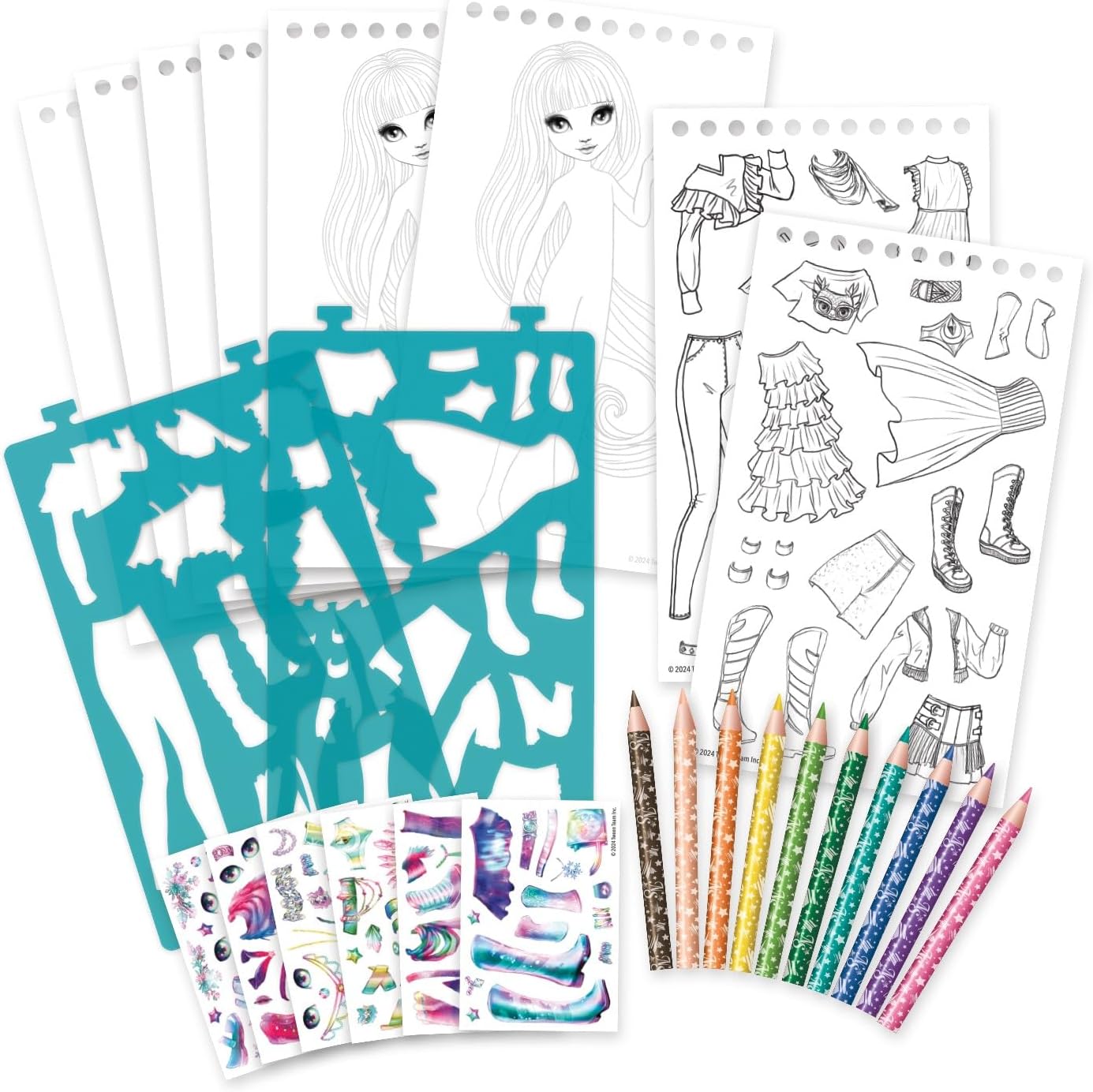Nebulous Stars Designer-to-Go Portable Fashion Sketch Kit for Kids 7+ — view 3