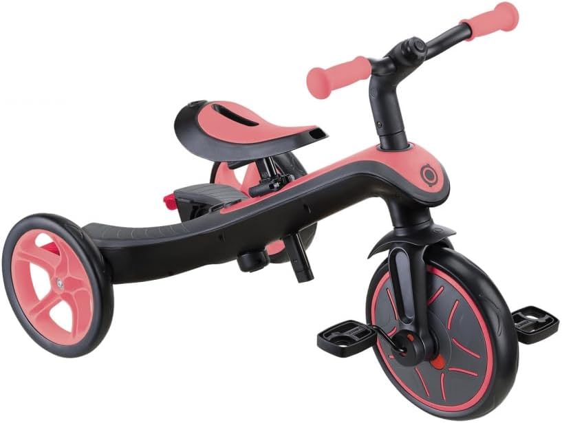 Globber 4 in 1 Explorer Tricycle & Balance Bike - Pastel Pink — view 3