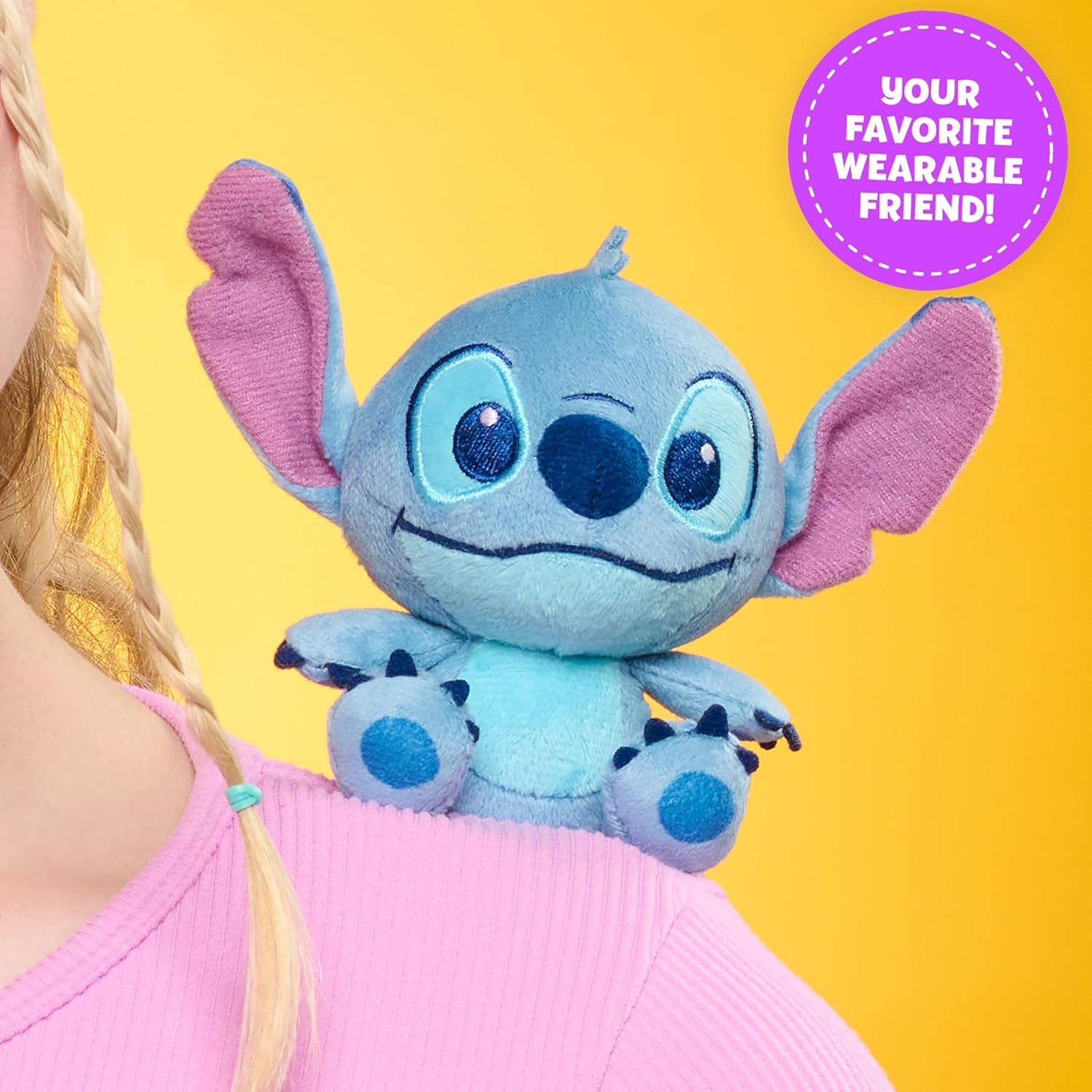 Disney Perch’d 4-inch Shoulder Plush Stitch Stuffed Animal — view 3