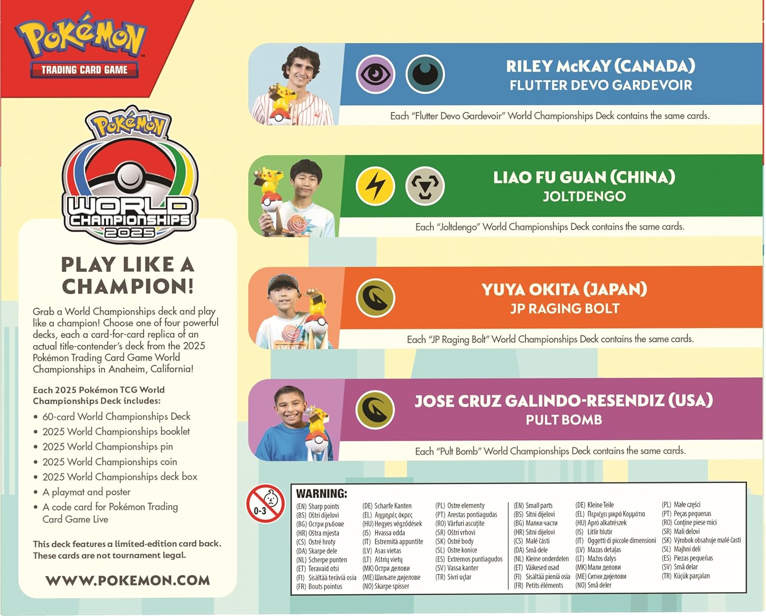 2025 Pokémon TCG World Championships Deck — view 3