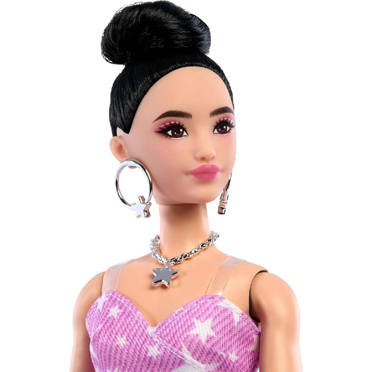 Mattel Barbie Deluxe Style Black Hair Bun Doll - JJN71 — view 3