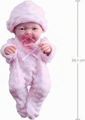 JC Toys Mini La Newborn Boutique 9.5" Real Girl Baby Doll - Pink — view 4