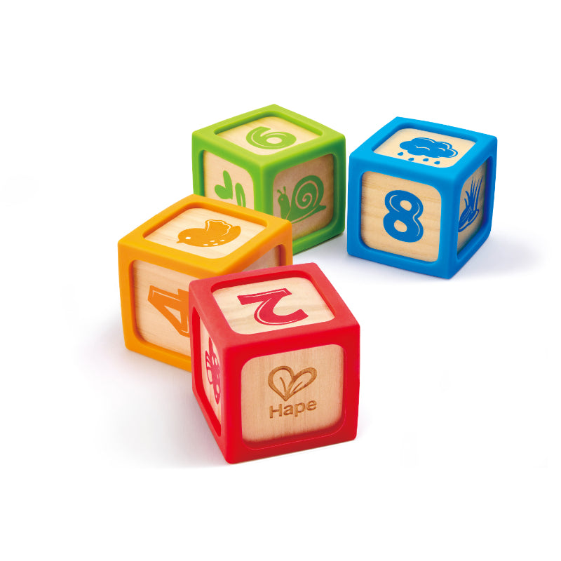 Hape Grip-N-Stack Smart Blocks Early Learning Toy - 4 Pcs — view 4