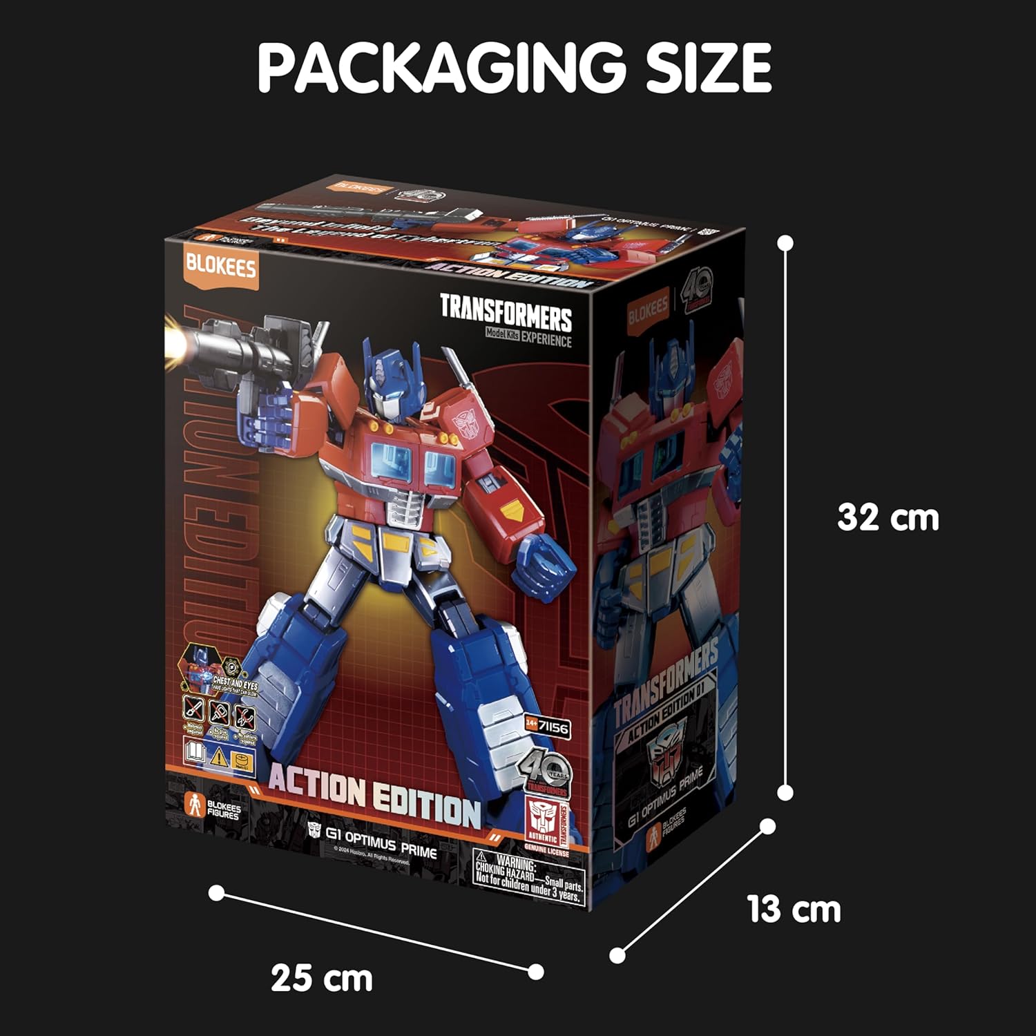 BLOKEES Transformers Classic G1 Optimus Prime Model Figure — view 4