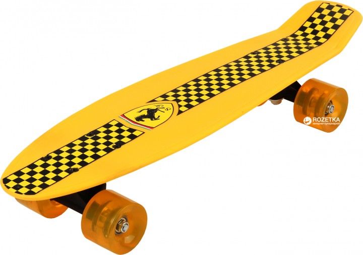 Ferrari Penny Board Skateboard Yellow - Colorland Toys