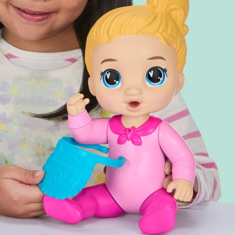 Baby Alive Baby Baker Blonde Hair Doll with Play Food, 10.5in — view 4