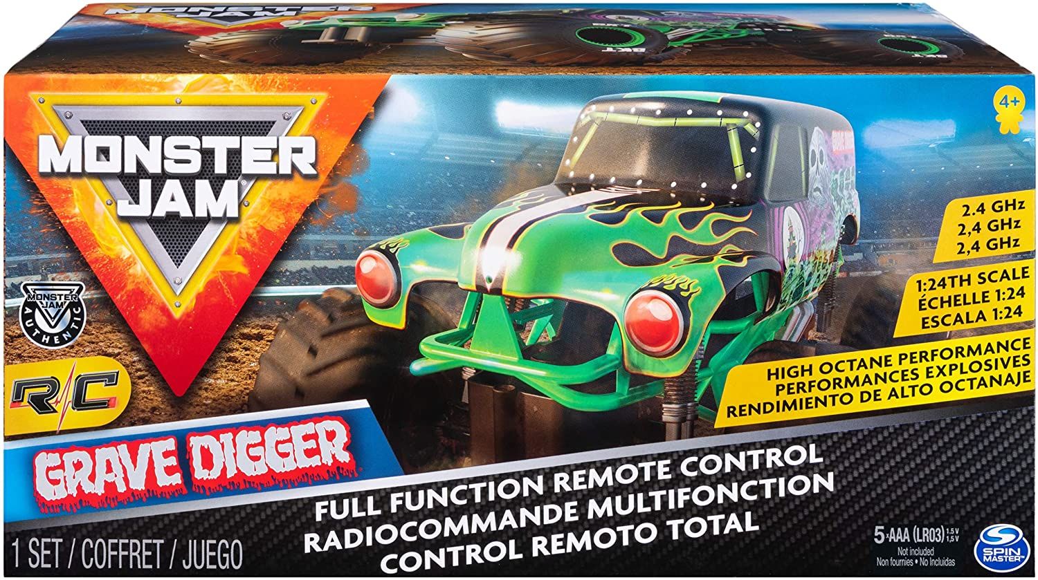 Monster Jam RC Grave Digger Monster Truck 1:24 6044955 - Colorland Toys