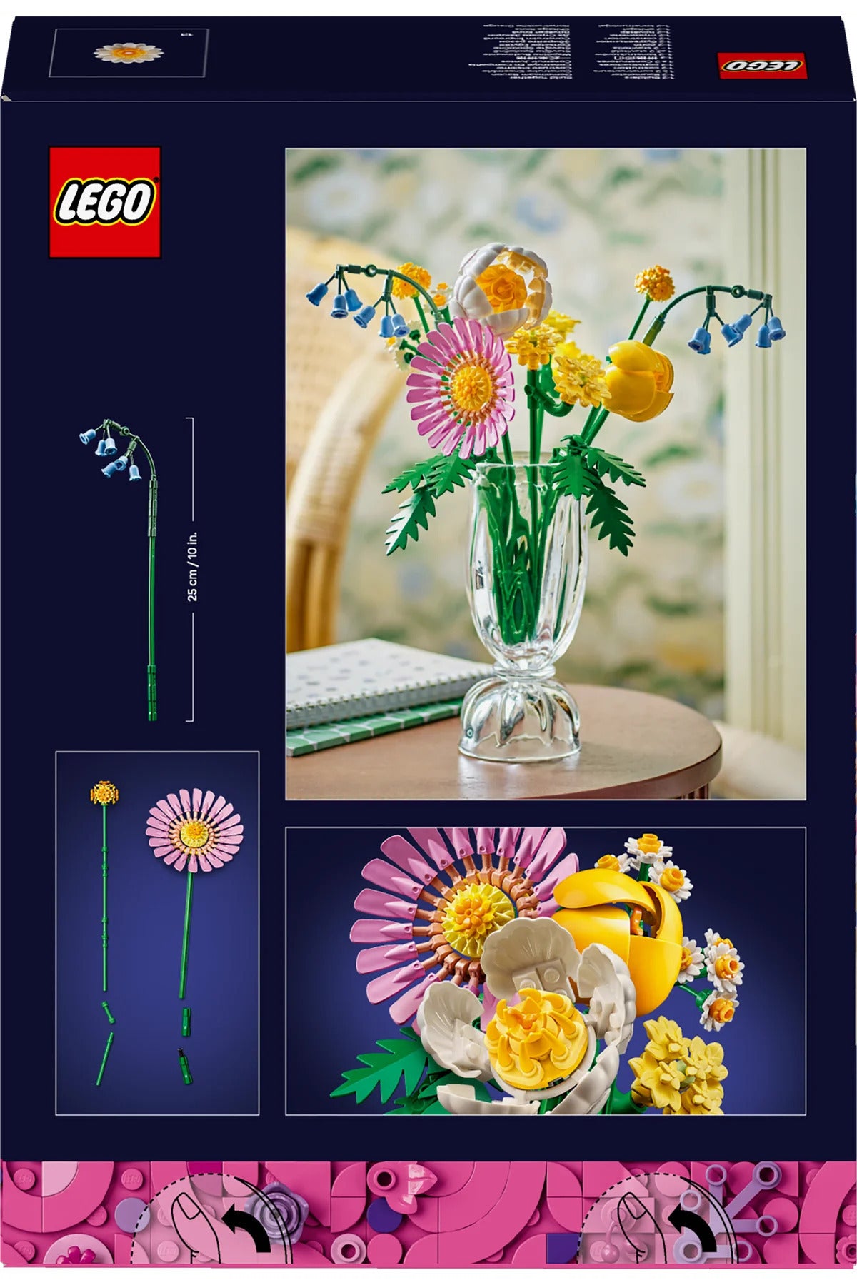 LEGO Botanicals Petite Sunny Bouquet - Faux Flowers Building Set — view 4