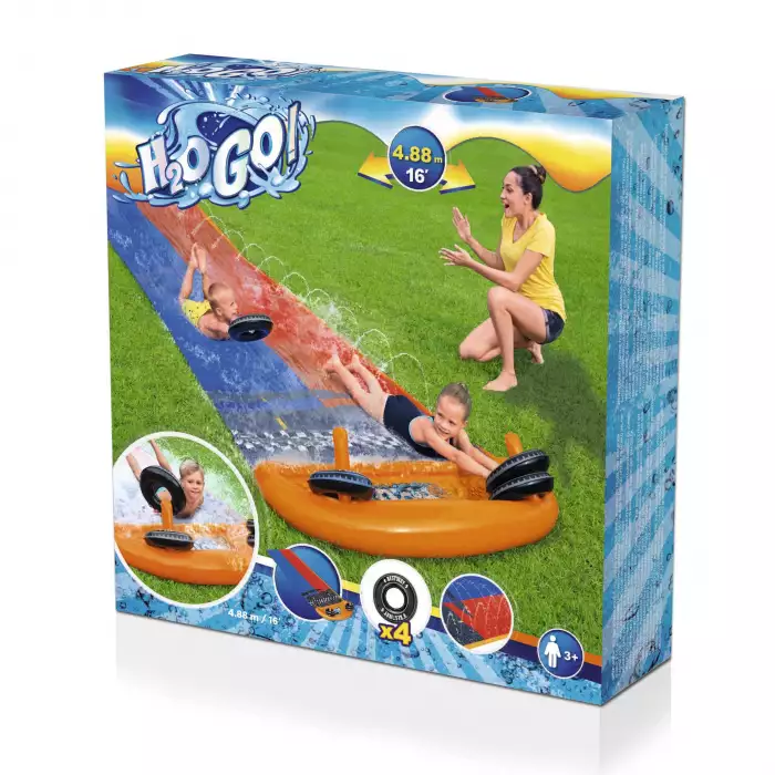 Bestway H2OGO Splashy Speedway Slide 4.88m 52391 - Colorland Toys